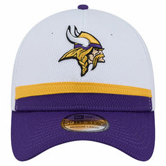 Minnesota Vikings New Era Dashmark Rays 39THIRTY Flex Hat White/Purple | NFL
