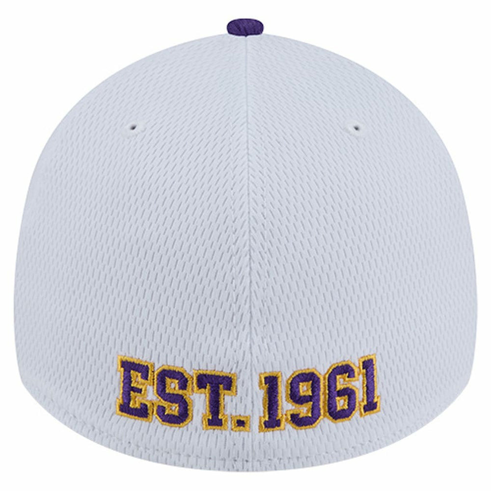 Minnesota Vikings New Era Dashmark Rays 39THIRTY Flex Hat White/Purple | NFL