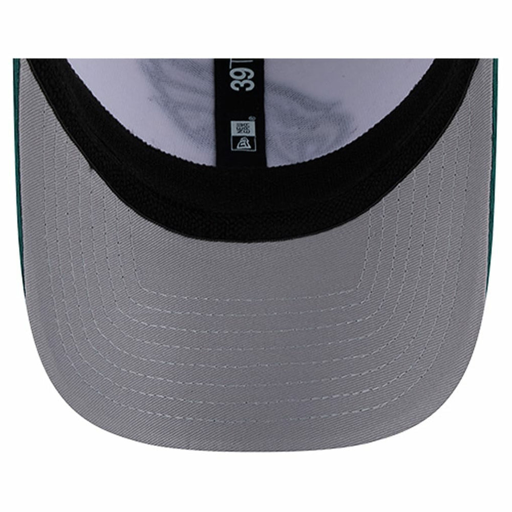 Philadelphia Eagles New Era Dashmark Rays 39THIRTY Flex Hat White/Midnight Green | NFL