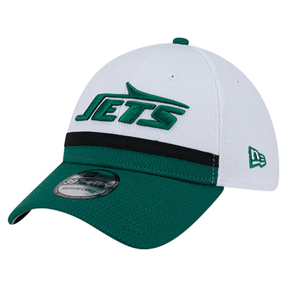 New York Jets New Era Dashmark Rays 39THIRTY Flex Hat White/Green | NFL