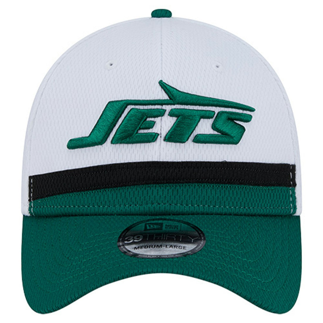 New York Jets New Era Dashmark Rays 39THIRTY Flex Hat White/Green | NFL