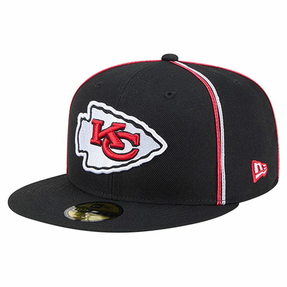 Kansas City Chiefs New Era Soutache 59FIFTY Fitted Hat Black | NFL