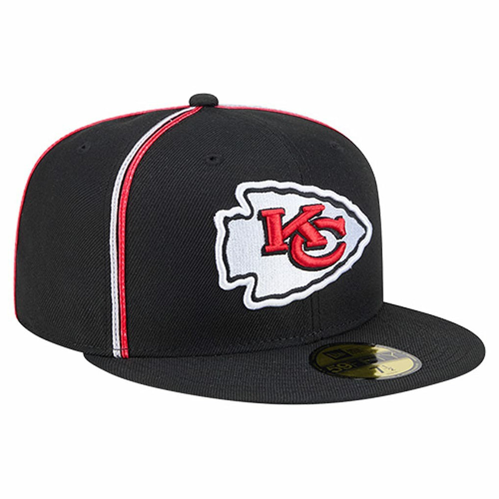 Kansas City Chiefs New Era Soutache 59FIFTY Fitted Hat Black | NFL