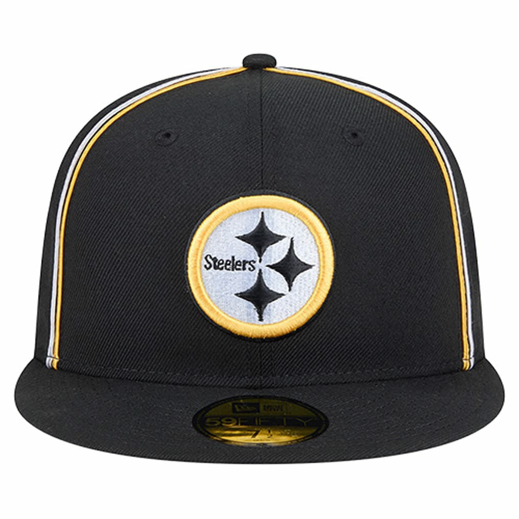 Pittsburgh Steelers New Era Soutache 59FIFTY Fitted Hat Black | NFL