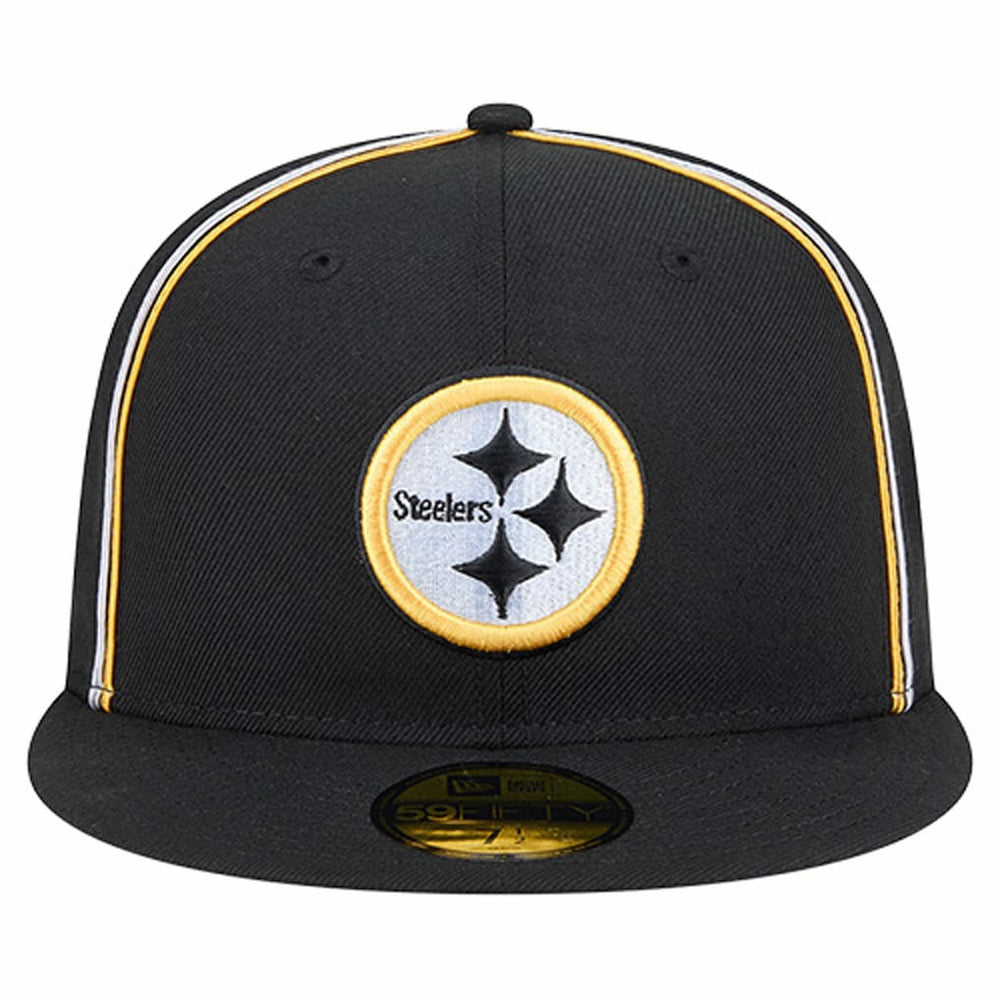 Pittsburgh Steelers New Era Soutache 59FIFTY Fitted Hat Black | NFL