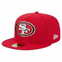 San Francisco 49ers New Era Group Chat 59FIFTY Fitted Hat Scarlet | NFL