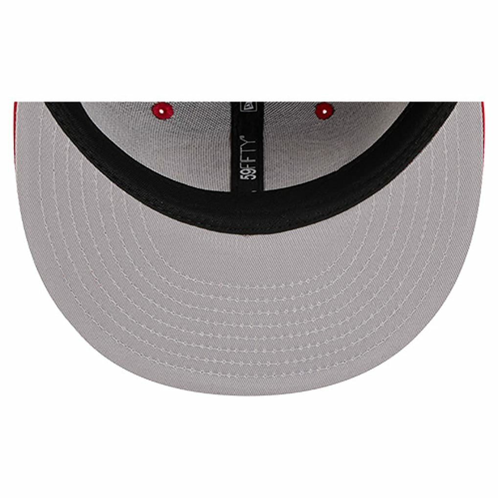 San Francisco 49ers New Era Group Chat 59FIFTY Fitted Hat Scarlet | NFL