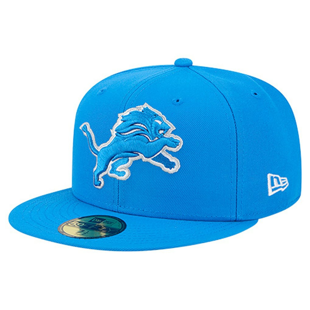 Detroit Lions New Era Group Chat 59FIFTY Fitted Hat Blue | NFL