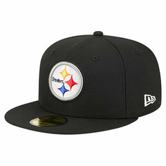 Pittsburgh Steelers New Era Group Chat 59FIFTY Fitted Hat Black | NFL