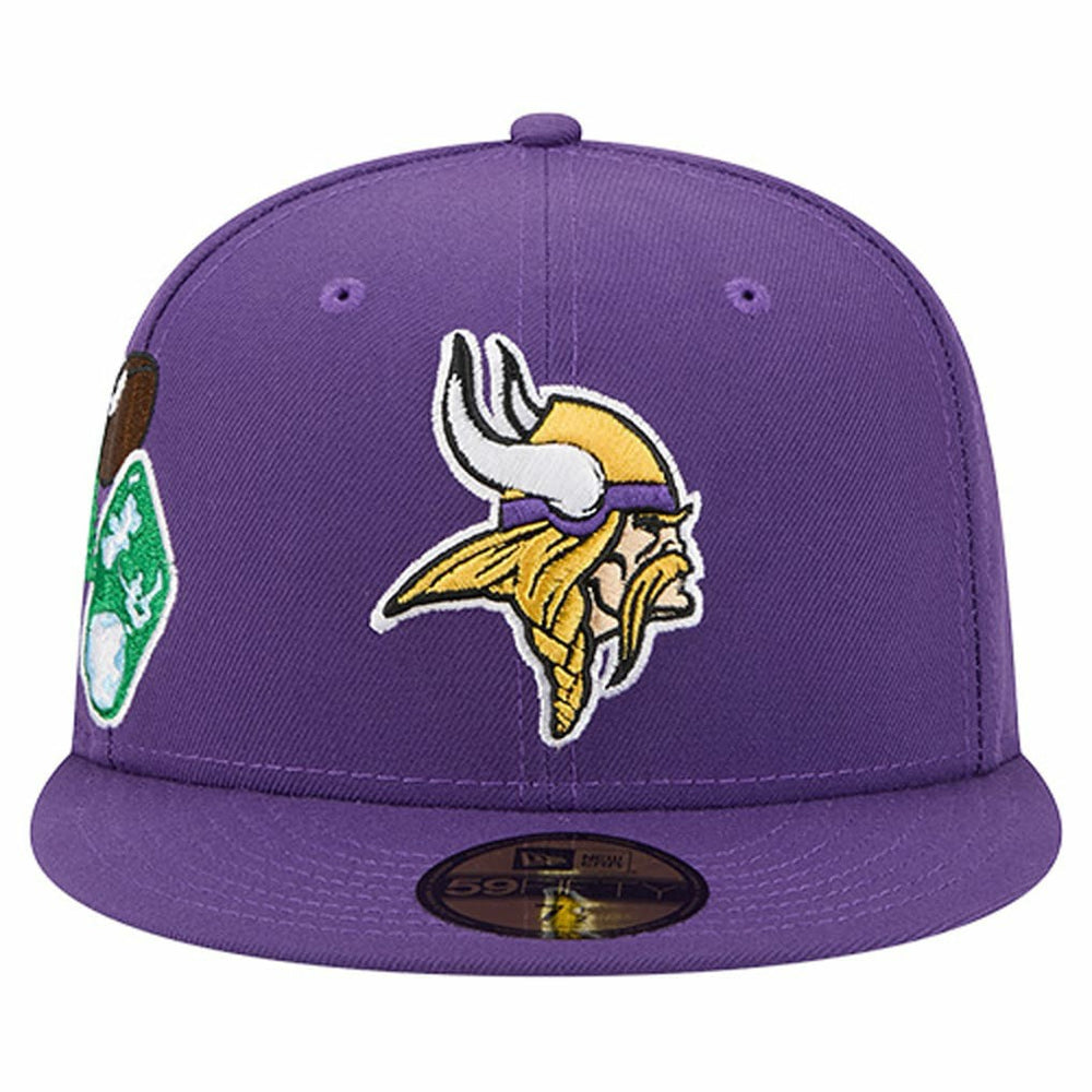 Minnesota Vikings New Era Group Chat 59FIFTY Fitted Hat Purple | NFL