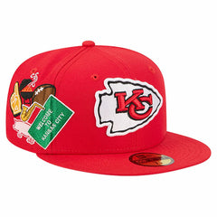 Kansas City Chiefs New Era Group Chat 59FIFTY Fitted Hat Red | NFL