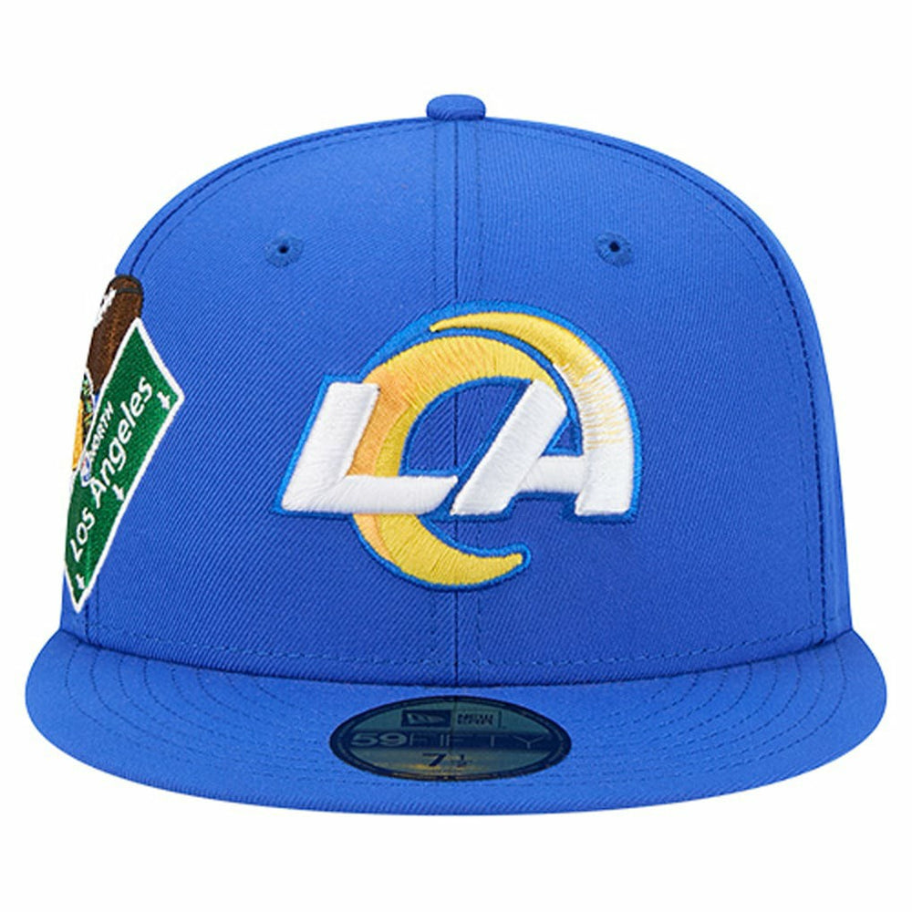 Los Angeles Rams New Era Group Chat 59FIFTY Fitted Hat Royal | NFL