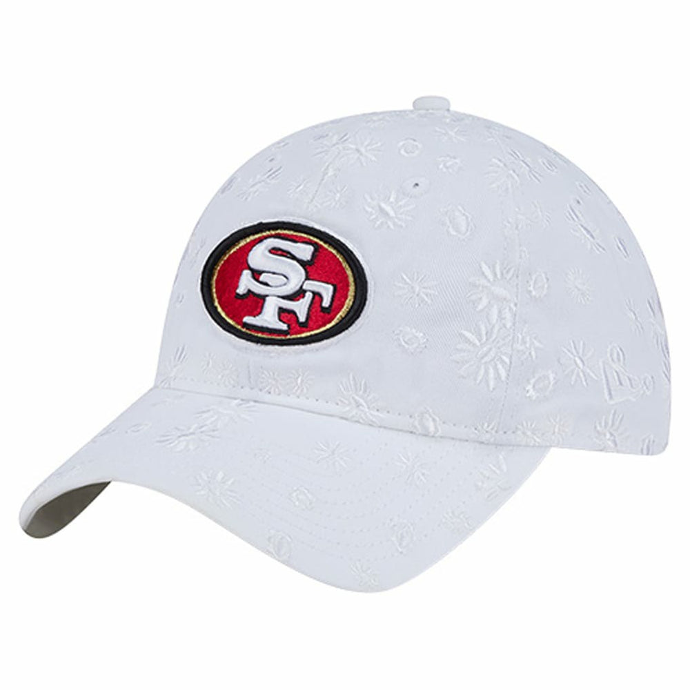 San Francisco 49ers New Era Women's Floral 9TWENTY Adjustable Hat White | NFL