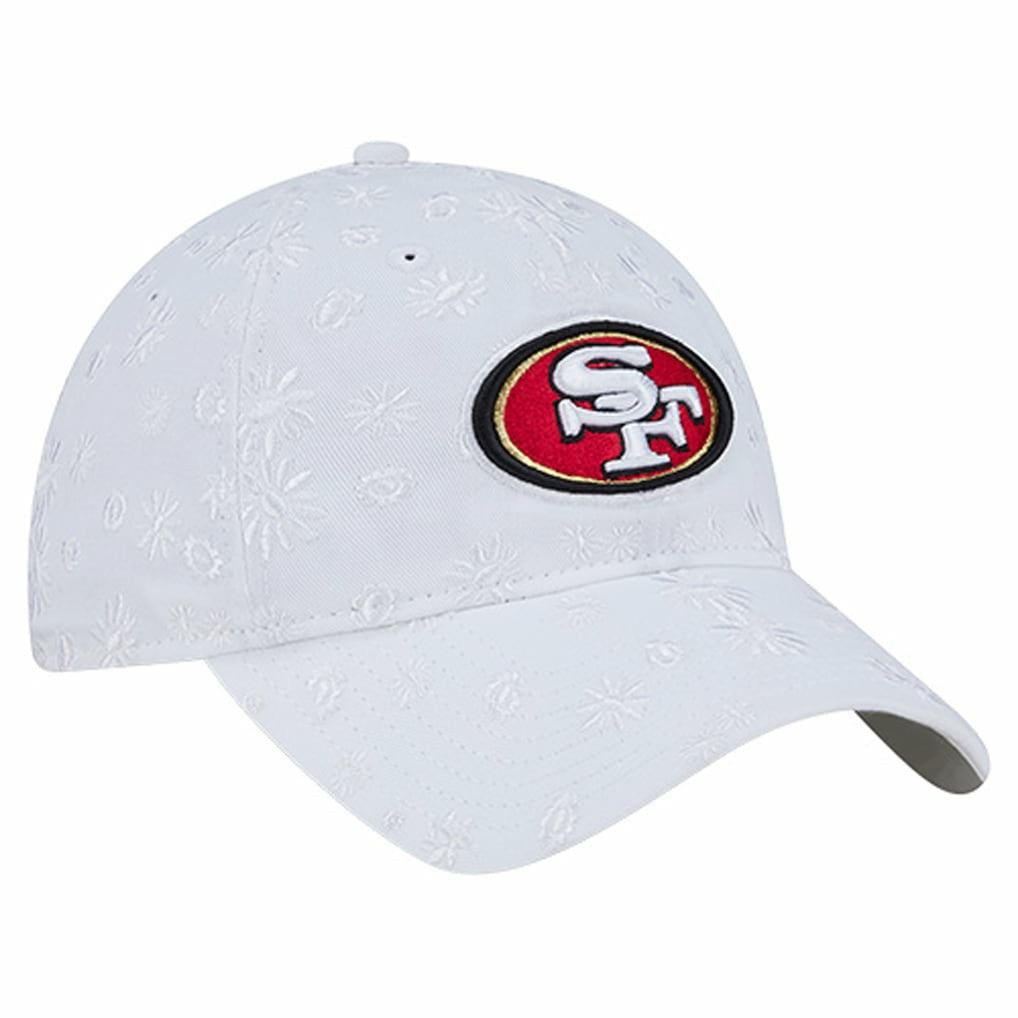 San Francisco 49ers New Era Women's Floral 9TWENTY Adjustable Hat White | NFL