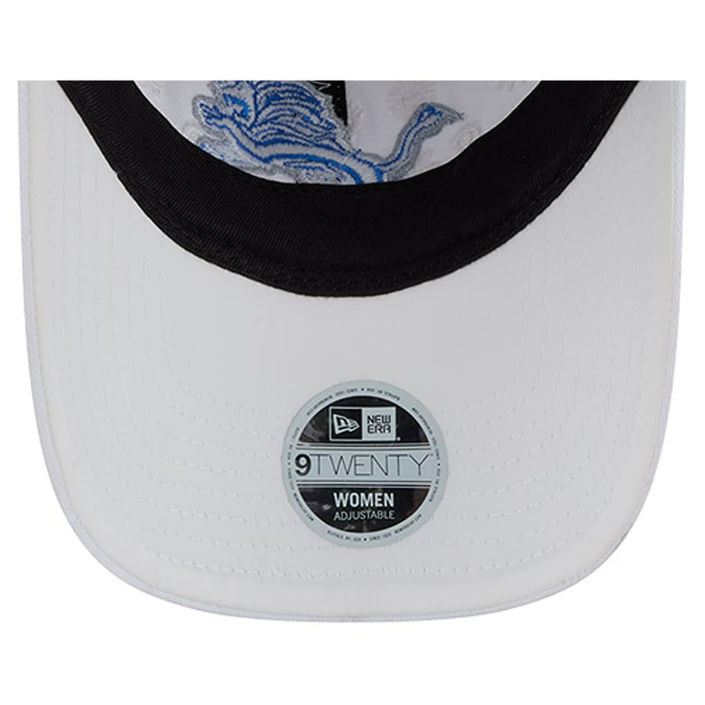 Detroit Lions New Era Women's Floral 9TWENTY Adjustable Hat White | NFL