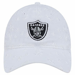 Las Vegas Raiders New Era Women's Floral 9TWENTY Adjustable Hat White | NFL