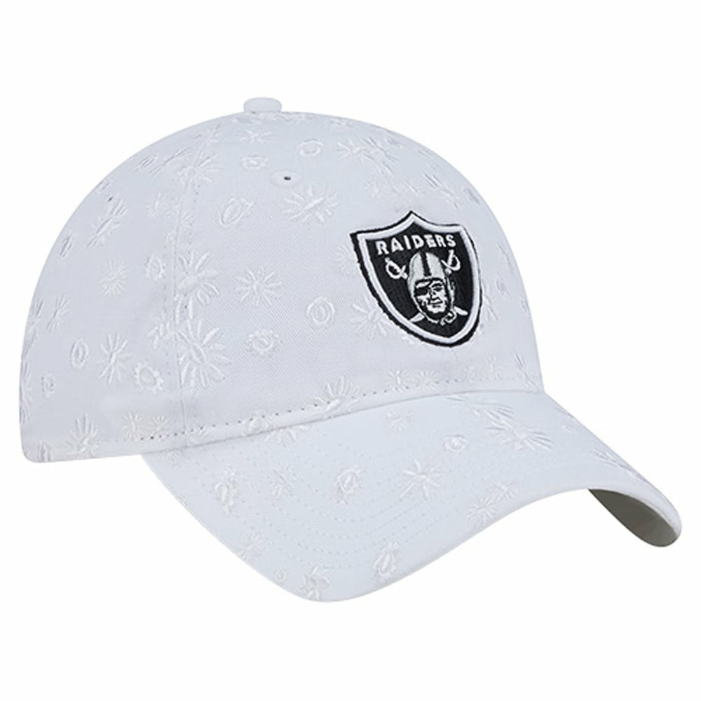 Las Vegas Raiders New Era Women's Floral 9TWENTY Adjustable Hat White | NFL