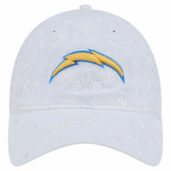 Los Angeles Chargers New Era Women's Floral 9TWENTY Adjustable Hat White | NFL