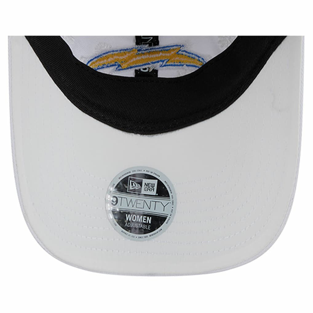 Los Angeles Chargers New Era Women's Floral 9TWENTY Adjustable Hat White | NFL