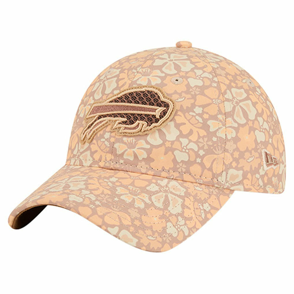 Buffalo Bills New Era Women's Floral 9TWENTY Adjustable Hat Tan | NFL