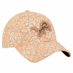 Detroit Lions New Era Women's Floral 9TWENTY Adjustable Hat Tan | NFL