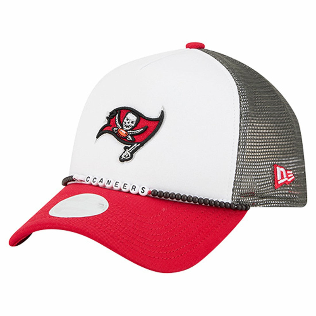 Tampa Bay Buccaneers New Era Women's Friendship Bracelet 9FORTY Adjustable Hat White/Red | NFL