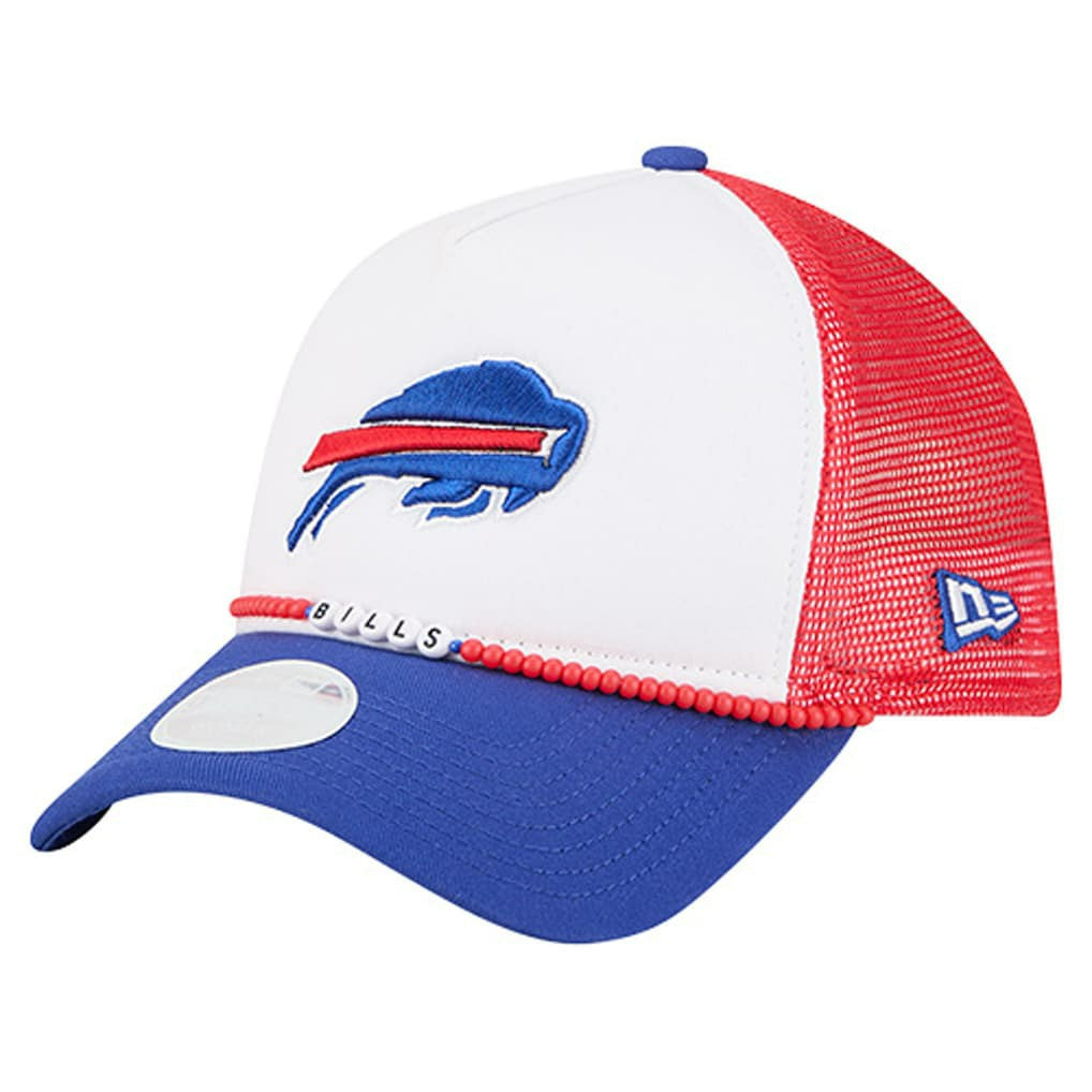 Buffalo Bills New Era Women's Friendship Bracelet 9FORTY Adjustable Hat White/Royal | NFL