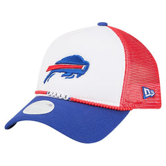 Buffalo Bills New Era Women's Friendship Bracelet 9FORTY Adjustable Hat White/Royal | NFL