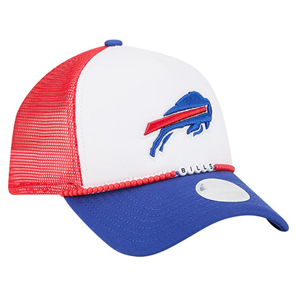 Buffalo Bills New Era Women's Friendship Bracelet 9FORTY Adjustable Hat White/Royal | NFL