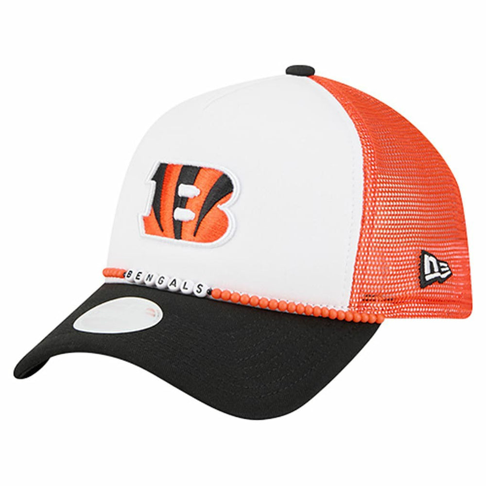 Cincinnati Bengals New Era Women's Friendship Bracelet 9FORTY Adjustable Hat White/Black | NFL