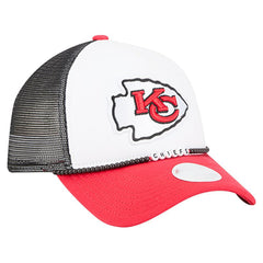 Kansas City Chiefs New Era Women's Friendship Bracelet 9FORTY Adjustable Hat White/Red | NFL