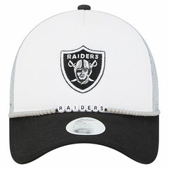 Las Vegas Raiders New Era Women's Friendship Bracelet 9FORTY Adjustable Hat White/Black | NFL