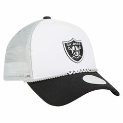 Las Vegas Raiders New Era Women's Friendship Bracelet 9FORTY Adjustable Hat White/Black | NFL