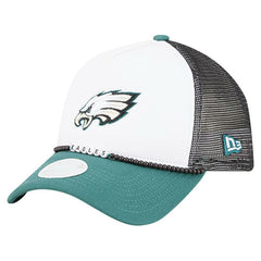 Philadelphia Eagles New Era Women's Friendship Bracelet 9FORTY Adjustable Hat White/Midnight Green | NFL