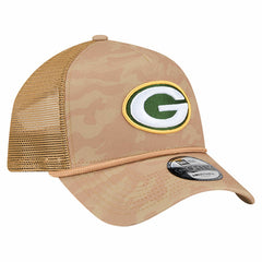 Green Bay Packers New Era Wheat Camo 9FORTY Adjustable Hat Tan | NFL