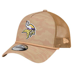 Minnesota Vikings New Era Wheat Camo 9FORTY Adjustable Hat Tan | NFL