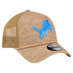 Detroit Lions New Era Wheat Camo 9FORTY Adjustable Hat Tan | NFL