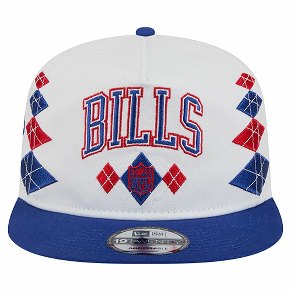 Buffalo Bills New Era Argyle 19TWENTY Adjustable Hat White | NFL