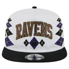 Baltimore Ravens New Era Argyle 19TWENTY Adjustable Hat White | NFL