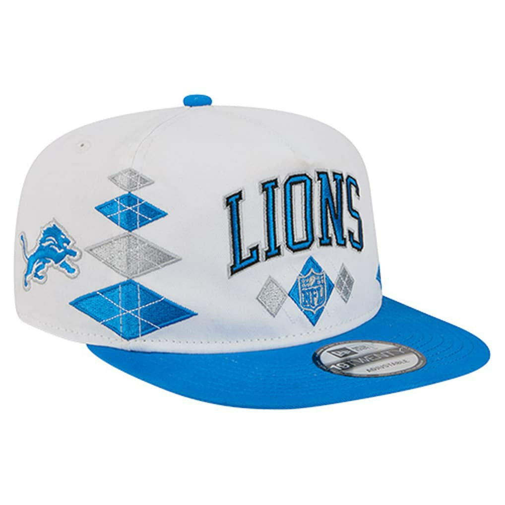Detroit Lions New Era Argyle 19TWENTY Adjustable Hat White | NFL