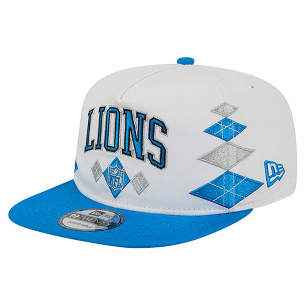 Detroit Lions New Era Argyle 19TWENTY Adjustable Hat White | NFL