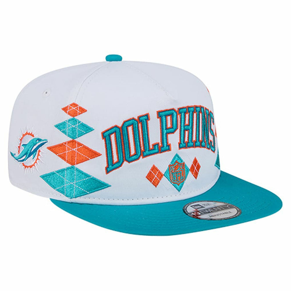 Miami Dolphins New Era Argyle 19TWENTY Adjustable Hat White | NFL