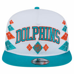Miami Dolphins New Era Argyle 19TWENTY Adjustable Hat White | NFL