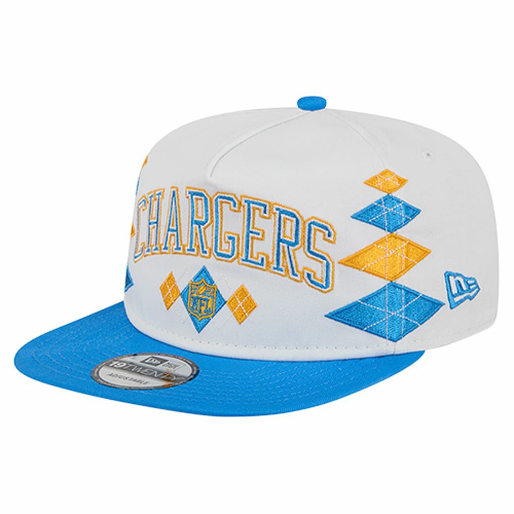 Los Angeles Chargers New Era Argyle 19TWENTY Adjustable Hat White | NFL