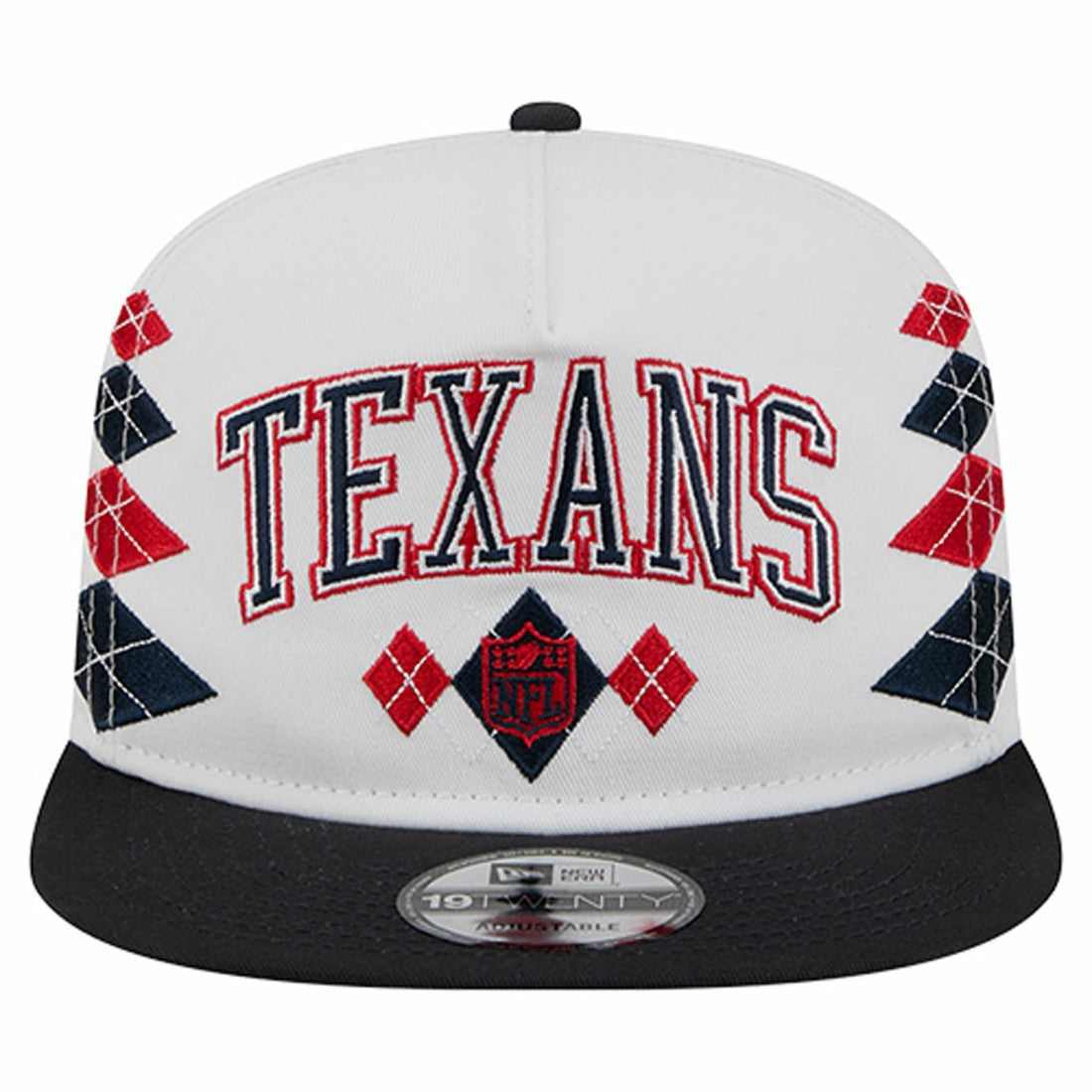 Houston Texans New Era Argyle 19TWENTY Adjustable Hat White | NFL