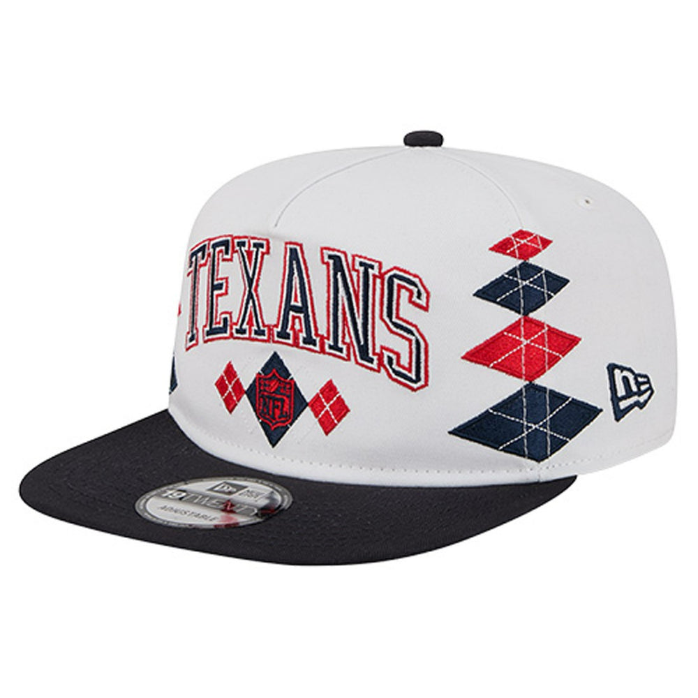 Houston Texans New Era Argyle 19TWENTY Adjustable Hat White | NFL