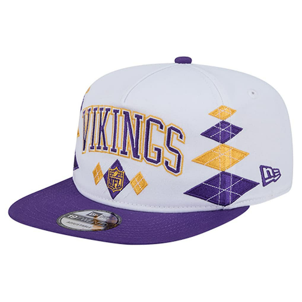 Minnesota Vikings New Era Argyle 19TWENTY Adjustable Hat White | NFL