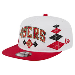 San Francisco 49ers New Era Argyle 19TWENTY Adjustable Hat White | NFL