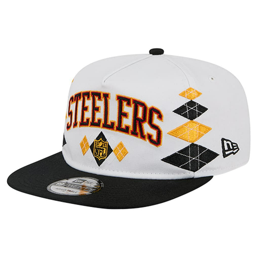 Pittsburgh Steelers New Era Argyle 19TWENTY Adjustable Hat White | NFL