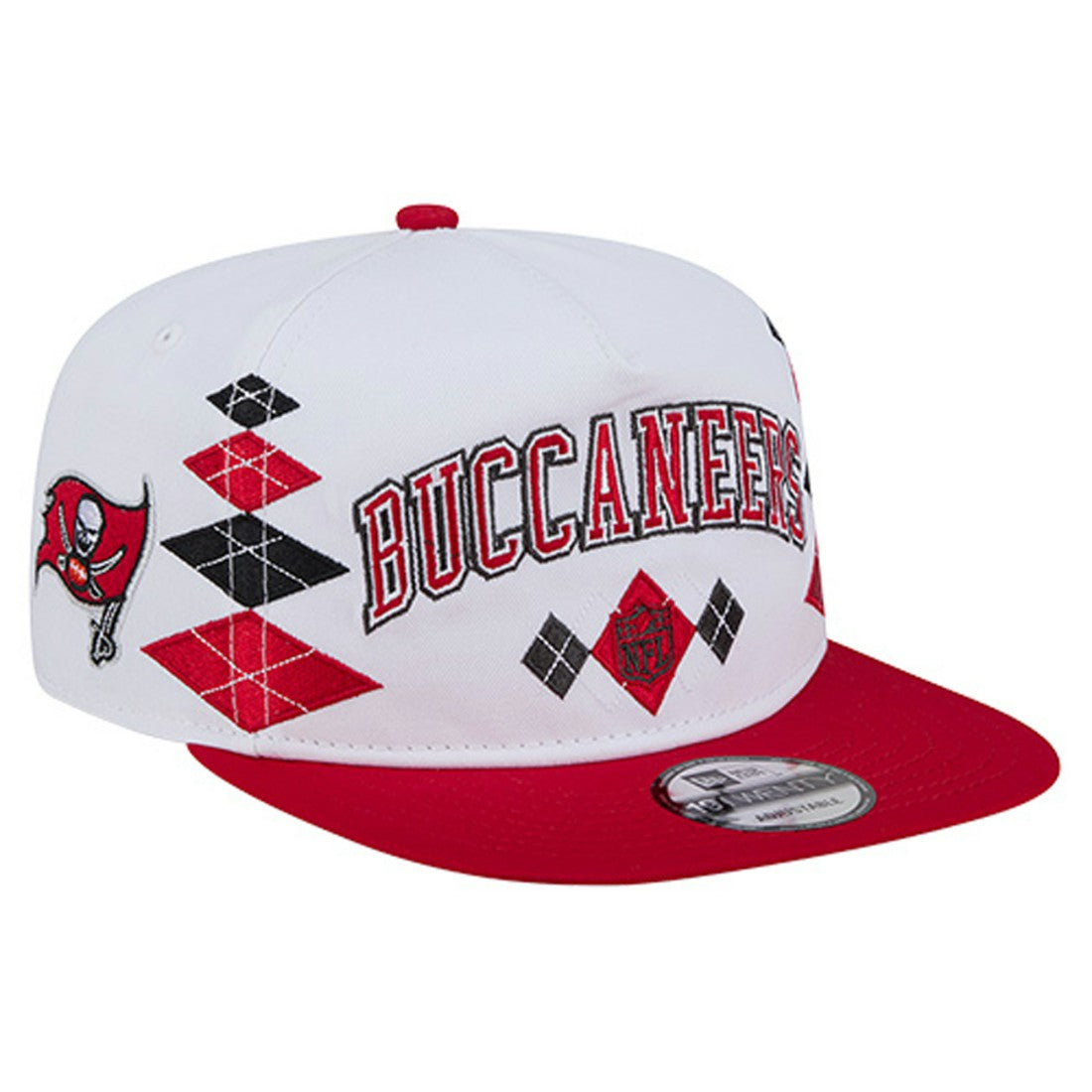 Tampa Bay Buccaneers New Era Argyle 19TWENTY Adjustable Hat White | NFL